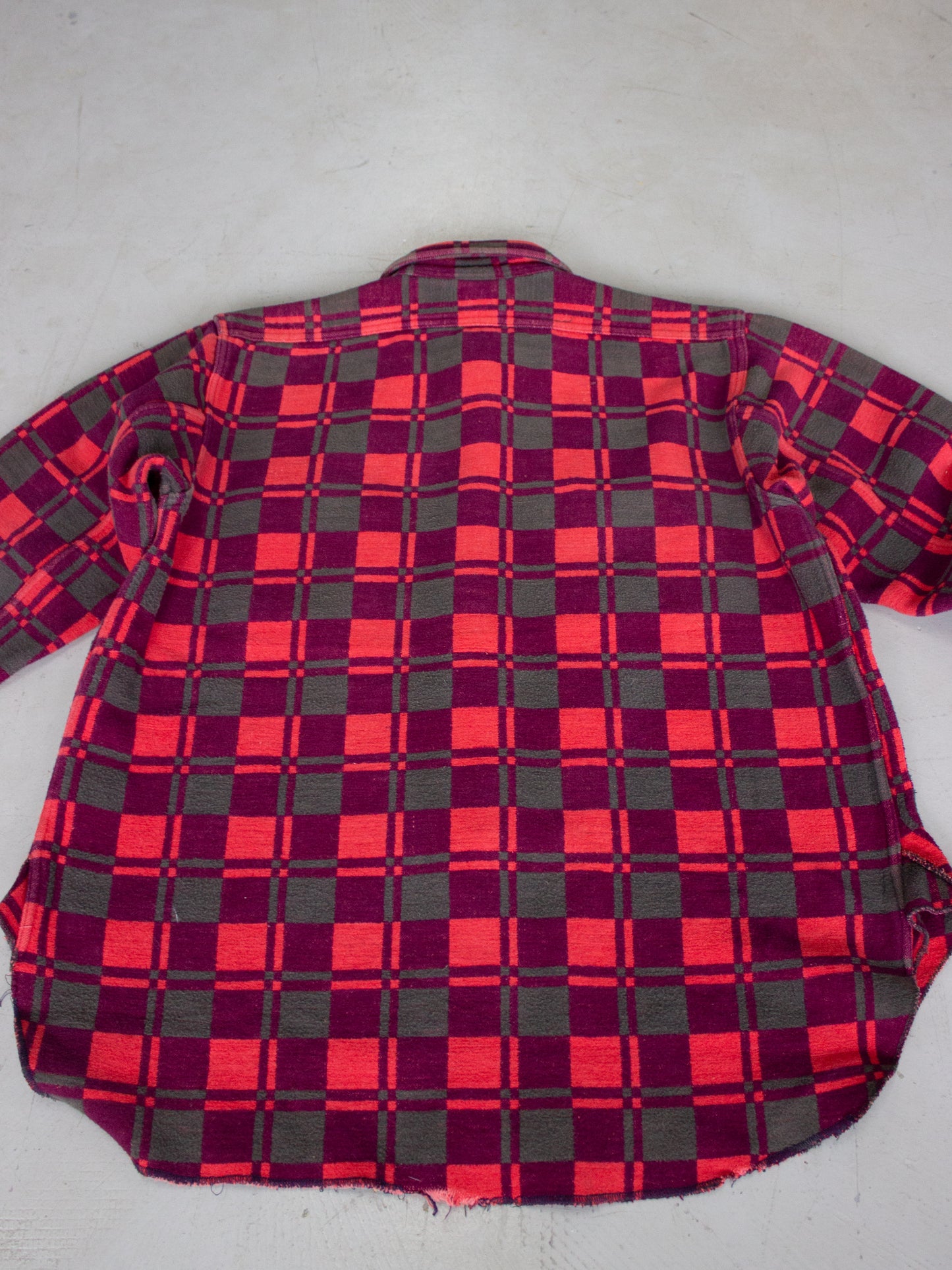 1970's Champion Plaid Flannel Cotton Shirt (Medium-Large)