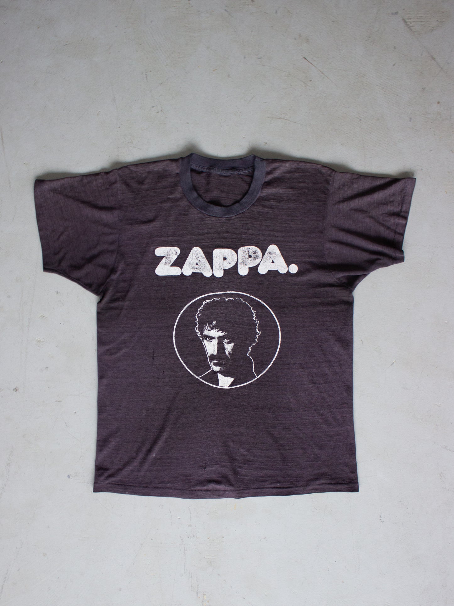 Original 1970's Frank Zappa "The Best" Tour T-Shirt (Medium)
