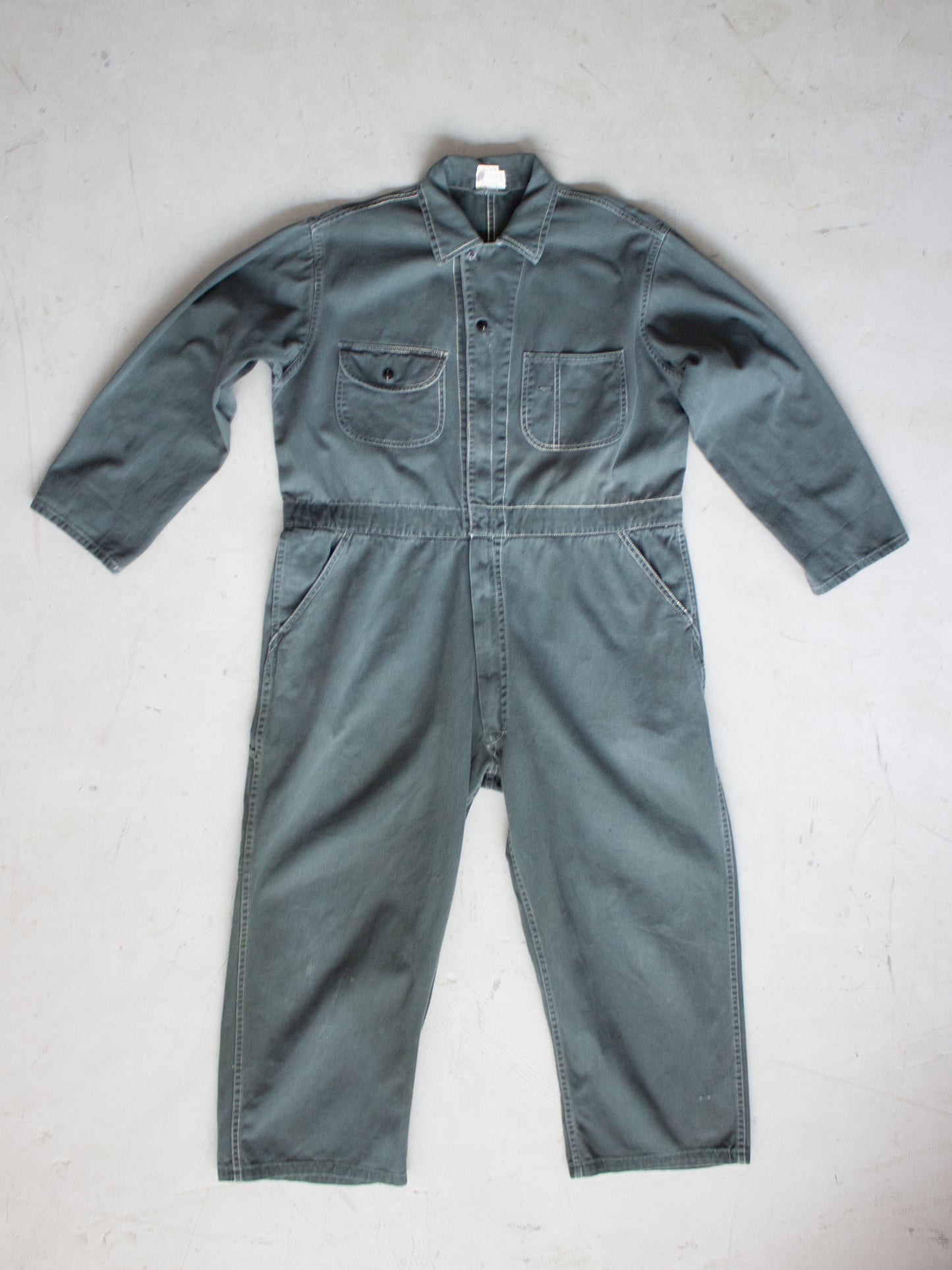 1970's Green Cotton 'Double Wear' Coveralls (Large - X Large)