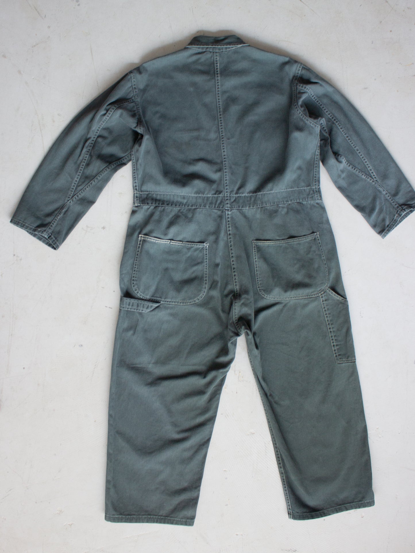 1970's Green Cotton 'Double Wear' Coveralls (Large - X Large)