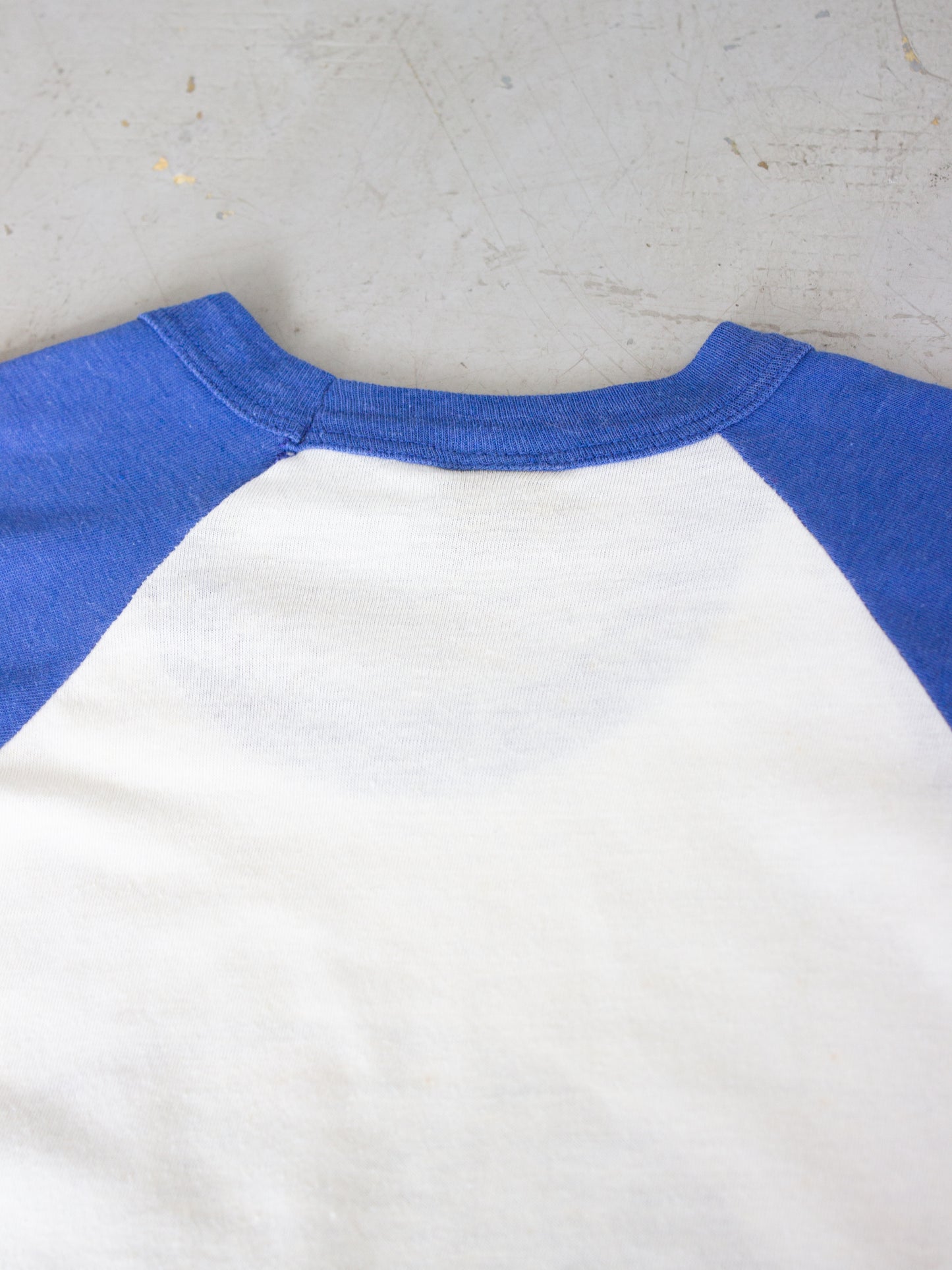 1980's Loretta Lynn White & Blue Raglan T-Shirt (Medium)